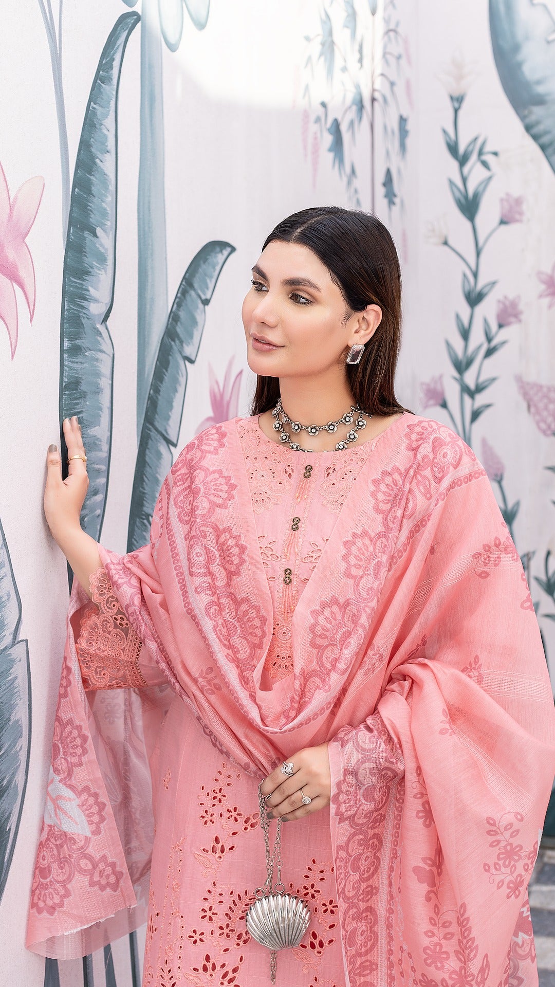 Pink 2 | CAMBRIC COTTON | RTW | SHIRT, TROUSER & DUPATTA