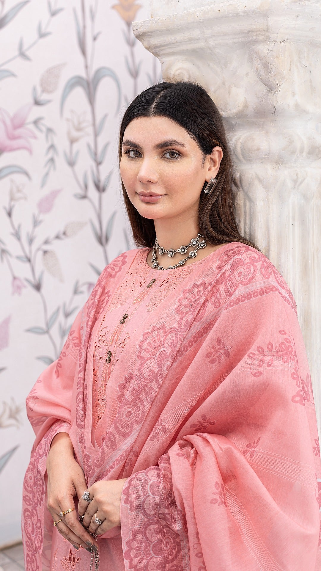 Pink 2 | CAMBRIC COTTON | RTW | SHIRT, TROUSER & DUPATTA