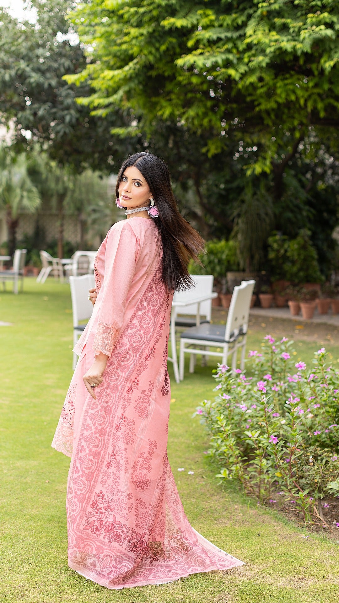Pink | KHADDAR | Ready to Wear Ensemble | Shirt, Trouser & Dupatta