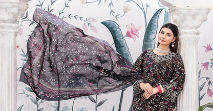 Premium Black 3-Piece Ready-to-Wear | Khaddar | Elegance in Every Thread