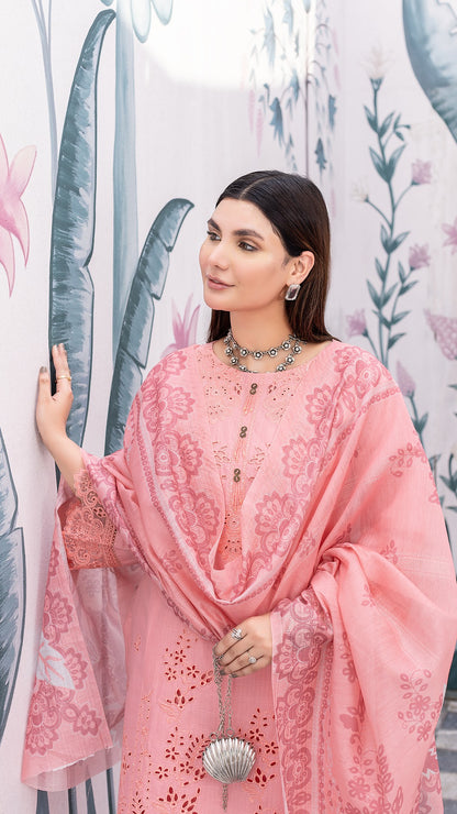 Pink 2 | CAMBRIC COTTON | RTW | SHIRT, TROUSER & DUPATTA