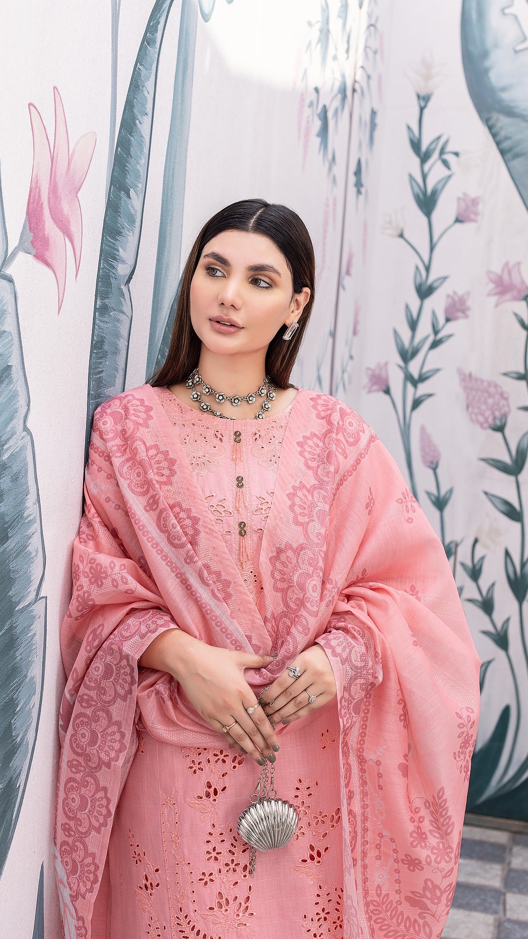 Pink 2 | CAMBRIC COTTON | RTW | SHIRT, TROUSER & DUPATTA