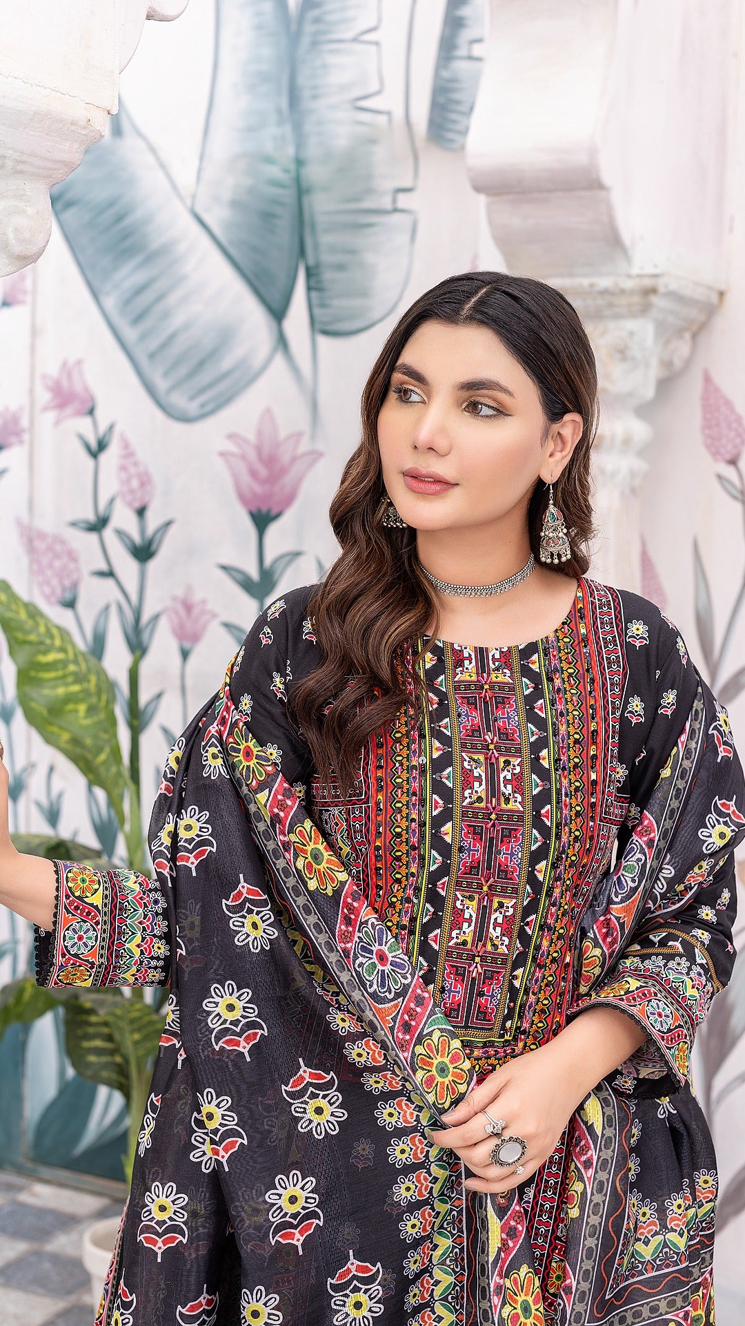 Mix Black 3-Piece Ready-to-Wear | Khaddar | Elegance in Every Thread