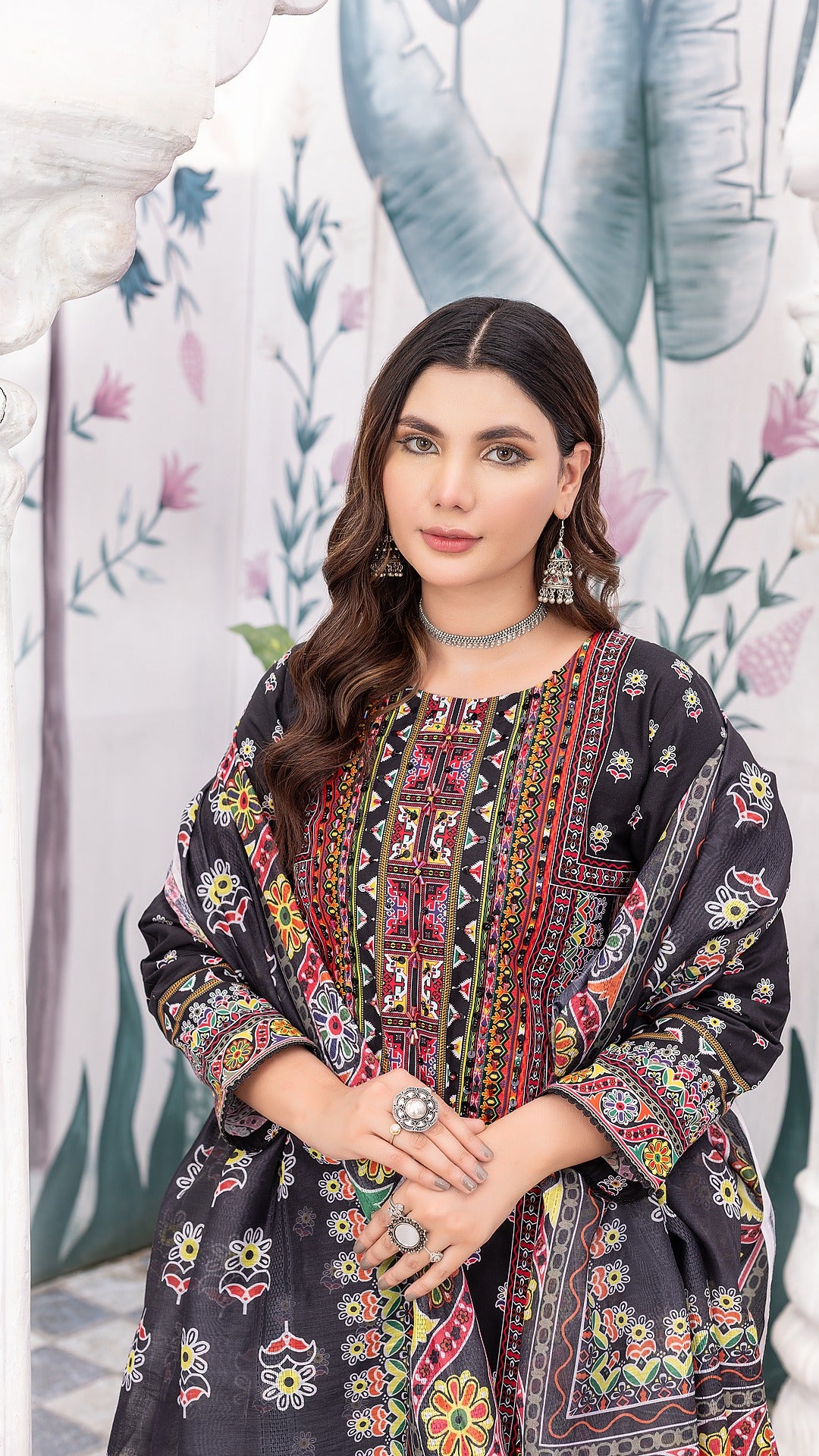 Mix Black 3-Piece Ready-to-Wear | Khaddar | Elegance in Every Thread