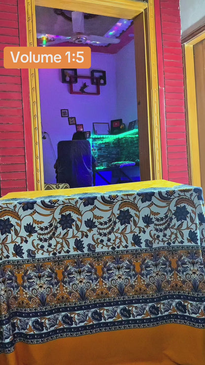 Volume 1:5, Orange ARI DORI Embroidered Suit with handmade work| 3 Piece